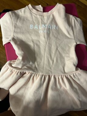 Balmain Paris Pale Pink Logo Sweatshirt